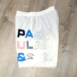 Paul Shark Yachting swim trunk elastic waist white men size 2XL